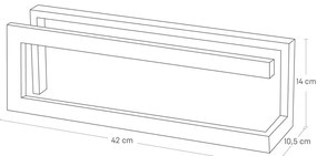 Suport pentru papuci de casă negru din metal Line – YAMAZAKI