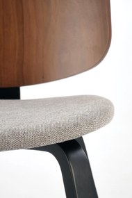 Scaun K563 nuc/gri/negru H81 cm