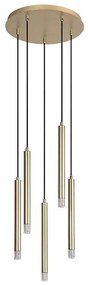 Lustră pe cablu Rabalux 72361 RAMIRA 5xG9/5W/230V auriu