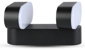 LED lampă flexibilă de perete exterior 2xLED/12W/230V IP65 negru