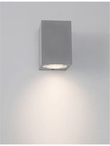 Aplica perete moderna de exterior cu iluminat ambiental IP65 FUENTO I gri