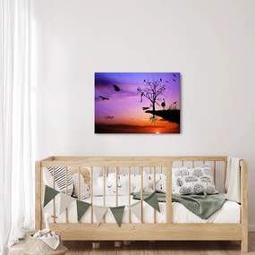 Tablou - Siluetele animalelor (70x50 cm)