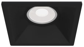 Spot incastrabil design tehnic Dot alb 9x9cm