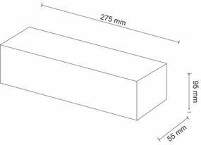 Corp de iluminat perete CEGIELKA 1xE14/40W/230V