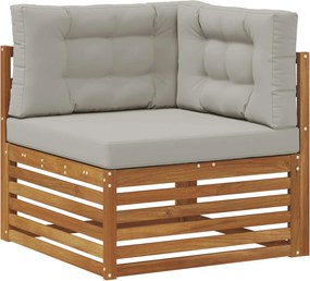 vidaXL Sofa Colțar pentru Exterior Lemn Solid de Acacia natural