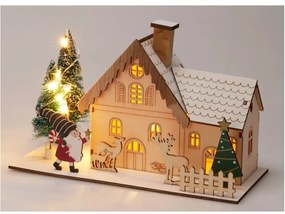 Decorațiuni LED de Crăciun Casă de iarnă,20x10x12,5 cm, decor 1