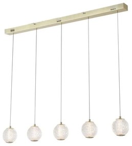 Searchlight 51485-5SB - Lustră LED ALLURE suspendată pe cablu, 5xLED/4,2W/230V