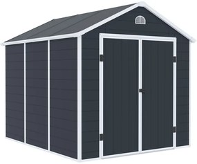 Casă de scule din plastic Bergen 2,4 x 2,8 m CoverTech antracit
