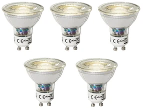 Set 5 becuri GU10 dimbare LED lamp 3W 200 lm 4000K