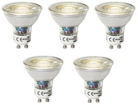 Set de 5 becuri LED GU10 reglabile 3W 200 lm 4000K