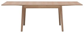 Masă de dining extensibilă cu aspect din lemn de stejar H Single, 120 x 80 cm