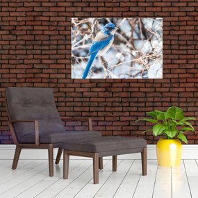 Tablou - Pasare de iarnă (90x60 cm)