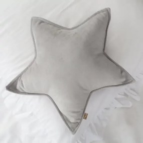 Perna stea Velvet- culoare gri deschis, catifea, marimea S, 39 cm