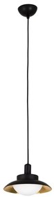 Pendul modern SIDE negru/cupru 62139