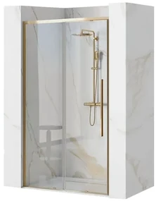 Ușă pentru dus Solar sticla securizata gold - 120x195 cm