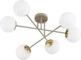Brilagi - Lustru aplicat MILO 6xE27/60W/230V bej/auriu
