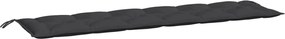 vidaXL Pernă bancă de grădină, negru, 200x50x7 cm, material oxford