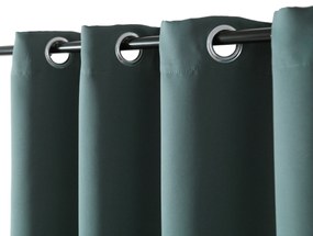 Draperie albastru-verde OXFORD 140x250 cm Agatat: Inele metalice