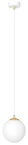 Lustră pe cablu ROYAL 1xE14/10W/230V d. 14 cm alb