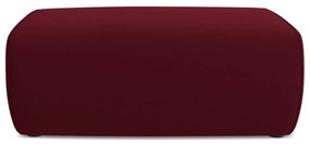 Taburet burgundy cu tapițerie din catifea Kapua – Makamii