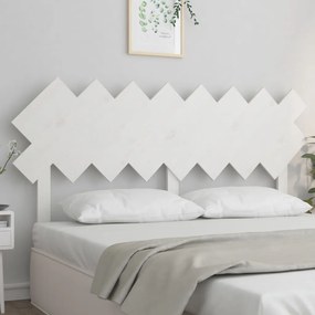 Tablie de pat, alb, 159,5x3x80,5 cm, lemn masiv de pin Alb, 159.5 x 3 x 80.5 cm, 1