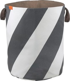 Coș de rufe gri/crem din material textil 5 l Diagonal – Mette Ditmer Denmark