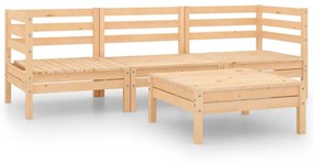 3082467 vidaXL Set mobilier de grădină, 4 piese, lemn masiv de pin