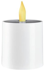 Lumânare solară LED din plastic Star Trading Saul, alb