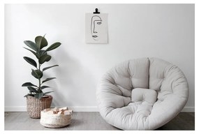 Fotoliu alb/bej Nido - Karup Design