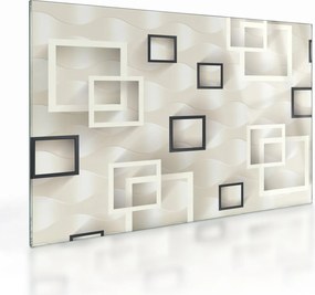 Tablou pe sticlă geometric abstract (70x50 cm)