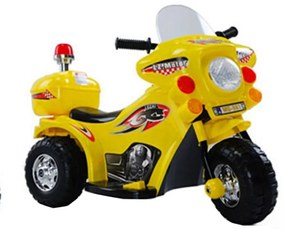 Motocicleta Electrica cu Acumulator Pentru Copii NOVOKIDS™ Motor Sport, Cu Melodii si Lumini, Trotineta Electrica, 3 Roti, MERS CU SPATELE, Galben