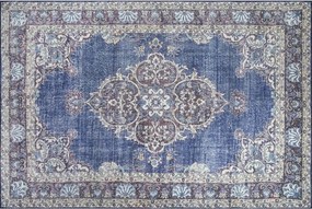Covor BLUES CHENILLE, 75x150 cm, forma dreptunghiulara, poliester, alb