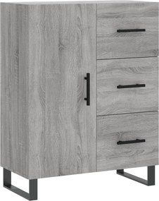 vidaXL Servantă, gri sonoma, 69,5x34x90 cm, lemn compozit
