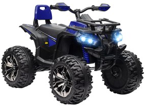 HOMCOM ATV Electric pentru Copii 3-5 Ani, Motocicletă Electrică pentru Copii cu Muzică, 100x65x73 cm, Albastru | Aosom Romania