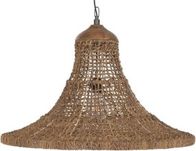 Lustră suspendată Balinese natural, 75x75x55 , din fibra naturală "Amani"