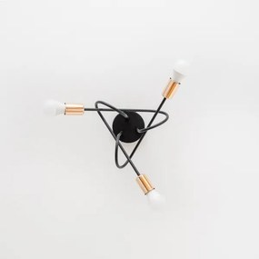 Lustră aplicată LED OXFORD 3x E27/15W/230V neagră