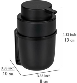 Dozator săpun Wenko Carpino, de perete, negru