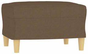 349266 vidaXL Taburet, maro, 60x50x41 cm, material textil