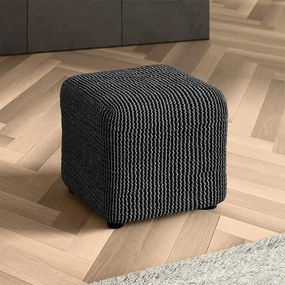 Huse bielastice COSTINA antracit taburet (40 x 40 x 40 cm)