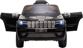Masinuta Electrica cu acumulator pentru copii NOVOKIDS™ Jeep Grand Cherokee, Roti din Cauciuc EVA, Max 30 kg ,Usi cu deschidere ,Baterie12V ,2 Viteze