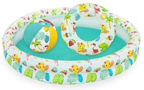 Bestway Set gonflabil - piscină 122 cm, colac 46cm, minge 27 cm