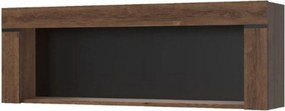Raft BRASS, stejar brun, PAL, 160x23x39 cm