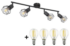 Spot LED Globo XARA 4xE14/4W/230V negru