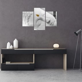 Tablou - Buddha alb (90x60 cm)