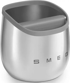 Recipient pentru eliminarea zațului de cafea Smeg ECKB01, finisaj lucios, oțel inoxidabil