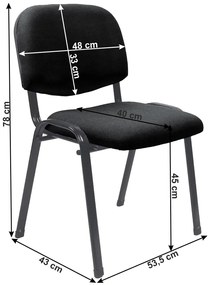 Scaun birou Beys 2 NEW (negru). 1028810