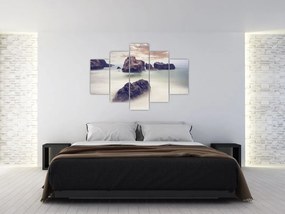 Tablou cu stânci în ceață (150x105 cm)