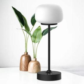 Lampă LED tactilă dimabilă de masă RIMINI LED/2W/5V USB 2000 mAh negru/alb