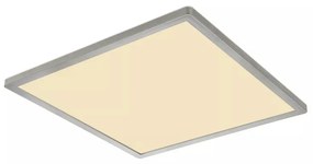 Plafoniera LED Sapana 41563-24N, 24W, 2300lm, lumina calda, IP44, alba+nichel, Globo Lighting