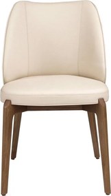 Scaun Lux tapitat cu piele sintetica Cream